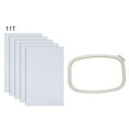 thumbnail image 2 of Coofit 5PCS Needlework Fabric Creative DIY Cross Stitch Cloth with Embroidery Frame, 2 of 5