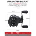 thumbnail image 5 of Max Drag 12kg Left/Right hand Baitcasting Reel High Speed 7.2:1 Gear Ratio Fresh Saltwater Magnetic Brake System Ultralight Reel Left Hand, 5 of 5