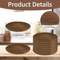thumbnail image 4 of Round Wood Plates 10inch/8inch Acacia Wood Dinner Plates Lightweight Serving Dishes Unbreakable Charger Plates Multipurpose Wood Serving Plates for Snack Dessert Housewarming Christmas Gift, 4 of 6
