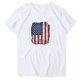 thumbnail image 2 of Fiudx Camisas para Mujer Blusa de Manga Corta con Estampado de Moda para Mujer, Divertida Camiseta con Cuello Redondo, 2 of 3