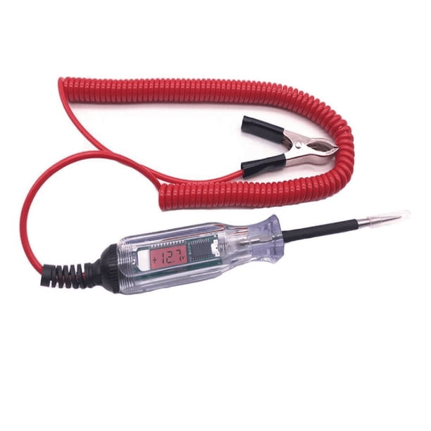 Comprobador de circuitos eléctricos automotrices, comprobador de continuidad de voltaje y circuitos de automóviles con pantalla digital, detección de circuitos universal (3 V-48 V)