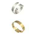 thumbnail image 1 of Brazalete Abierto Zulema Metálico de Superficie Lisa Diseño Moderno 2 piezas, 1 of 7