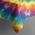 thumbnail image 4 of Colorful Rainbow Tie Dye Spiral Pattern Rectangle Tablecloth 60"x120",Waterproof Polyester Rectangle Table Cloth, Wipeable Spillproof Polyester Tablecloth for Dining, Camping, Indoor and Outdoor, 4 of 6