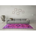 thumbnail image 3 of Ahgly Company Indoor Round Persian Purple Traditional Area Rugs, 3' Round, 3 of 4