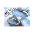 thumbnail image 6 of Beautiful Dazzling Purple Crystal Element Teardrop Dangle Earrings, 6 of 6
