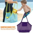 thumbnail image 3 of Bolsa De Playa Bolsa de natación plegable para niños al aire libre, almacenamiento de juguetes, bolsa de malla para la playa (púrpura) Likrtyny Para Estrenar, 3 of 3