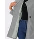 thumbnail image 5 of Abrigo largo de invierno con cinturón para mujer, clásico, de cuello alto, de manga larga, XL, gris, 5 of 8