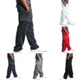 thumbnail image 3 of Men Cargo Jogger Pants Street wearMulti Pocket Solid Overalls Gym Wear Sweatpant, 3 of 10