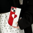 Heart White Red Combo Phone Case for iPhone 13 Pro 2021,Aesthetic