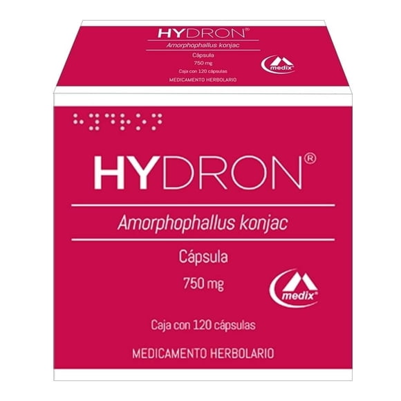Hydron 750 mg 120 cápsulas