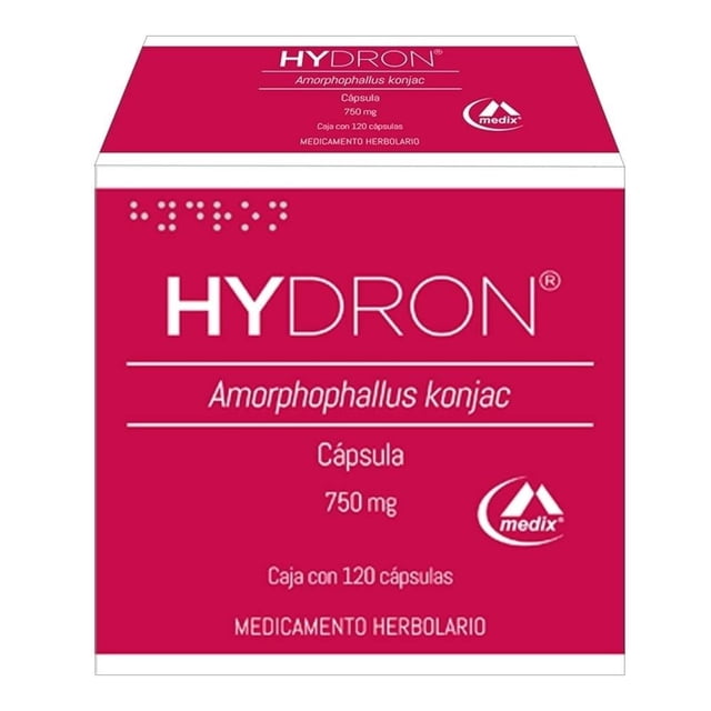 Hydron 750 mg 120 cápsulas
