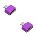 thumbnail image 3 of Sidaley adaptadores OTG, convertidor Micro USB a USB para Android, teléfono inteligente, tableta, PC, disco en U Violeta 2piezas, 3 of 6