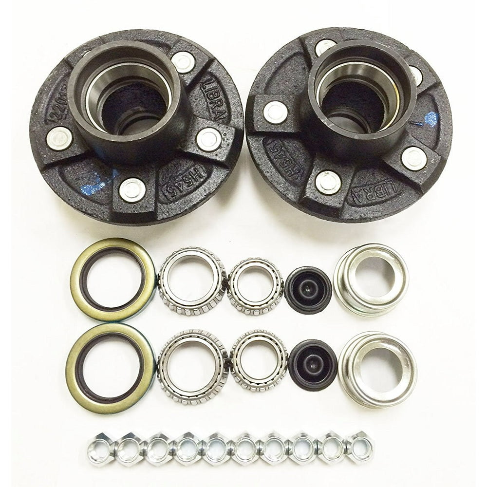 Set of 2 Trailer Idler Hub Kits 5 on 4.5 for 3500 lbs Axle 22017K