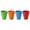 Multicolor-4pc, variant on Reusable Collapsible Silicone Folding Cups with Lids,Portable Retractable Travel Water Cups for Camping,Hiking,Travel & Daily Use