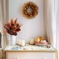 thumbnail image 4 of Fall Table Runner Blue Pumpkin Table Runners for Dining Room Flower Leaves Vintage Dinner Runner Thanksgiving Kitchen Decor 13.8" x 90", 4 of 6