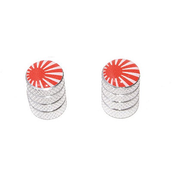 Japanese Rising Sun Flag - Bike Valve Stem Caps