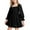 Black, variant on Edvintorg Girl Dress Squares Neck Lantern Sleeve Ruffled Big Swings Dress High Waist Lace Childrens Dresses 3-10Years Kids Dresses for Girls