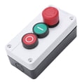 thumbnail image 5 of 3X NC Arrêt d'Urgence Pas de Station de Commutation Momentanée Rouge Vert 600V 10A, 5 of 5