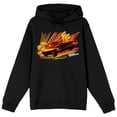 thumbnail image 5 of Fast & Furious Dodge Challenger Orange Vector Background Long Sleeve Black Adult Hooded Sweatshirt-4XL, 5 of 7