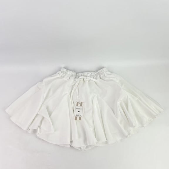 Blue Riot Skorts,Women's Pleated Skater Skirt Basic Casual High Waisted Ruffles Flared Mini Lingerie Skirts - S