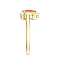 thumbnail image 3 of Rosec Jewels Teardrop Fire Opal Ring with Diamond for Women, 14K Yellow Gold, US 11.00, 3 of 9
