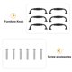 thumbnail image 3 of HAMPPLIES 6Ud Negros Para Muebles Y Armarios Perfectos Para Puertas Y Cajones, 3 of 7
