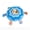 Blue, variant on Novura Swab Cat Toy with Catnip - Wool Felt Dental Chew Stick for Exercise & Boredom Relief, Interactive Kitty Teaser Filled with Organic Catnip for Anxiety