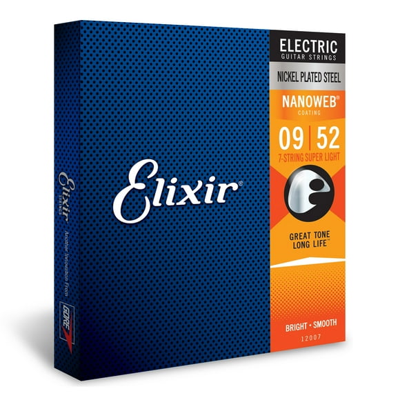 Cuerdas para guitarra eléctrica Elixir de acero niquelado NANOWEB