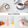 thumbnail image 4 of 4 Pack Silicone Jar Opener Gripper Pads Multi-Purpose Bottle Lid OpenersRound Kitchen Table Coaster, 4 of 5