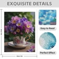 thumbnail image 3 of Diamond Art Kits for Adults - 5d Pansy Teacup Bouquet Display Diamond Painting for Adults, Diamond Art for Adults Beginners, Diamond Painting Kits for Adults for Home Wall Decor, 3 of 7