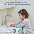 thumbnail image 3 of TVOFEK Bathroom Faucet 4 inch Centerset, Brushed Nickel 3 Hole Vanity Sink Faucet with Metal Pop up Drain, SUS316 Stainless Steel, 3 of 15