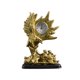 thumbnail image 4 of Reloj de mesa, estatua de Animal, reloj decorativo para estante, estatua artesanal, colección creativa de animales, adorno de escritorio para estante, Águila Macarena Estatua del reloj, 4 of 8
