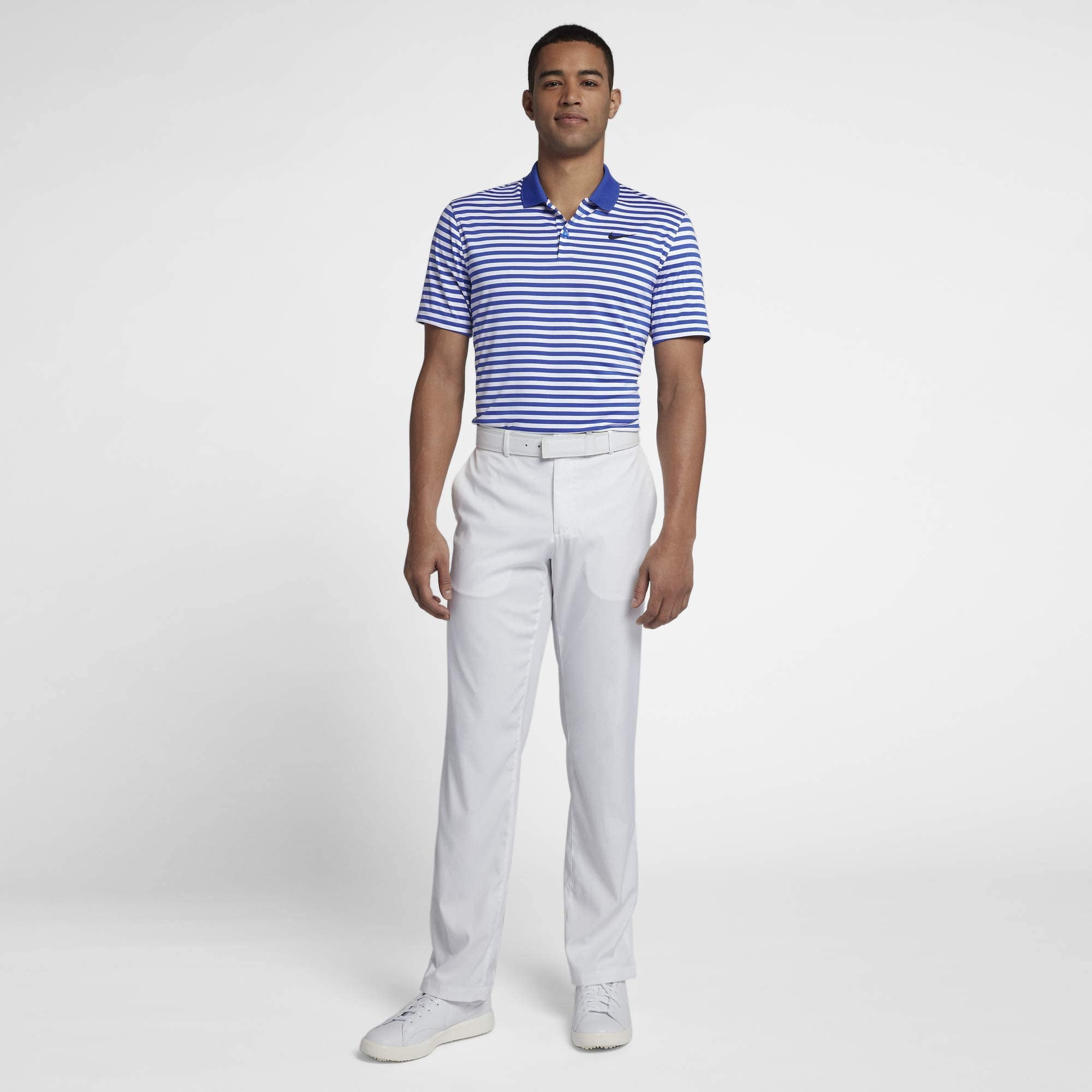 Nike Mens Dry Victory Polo Stripe Left 