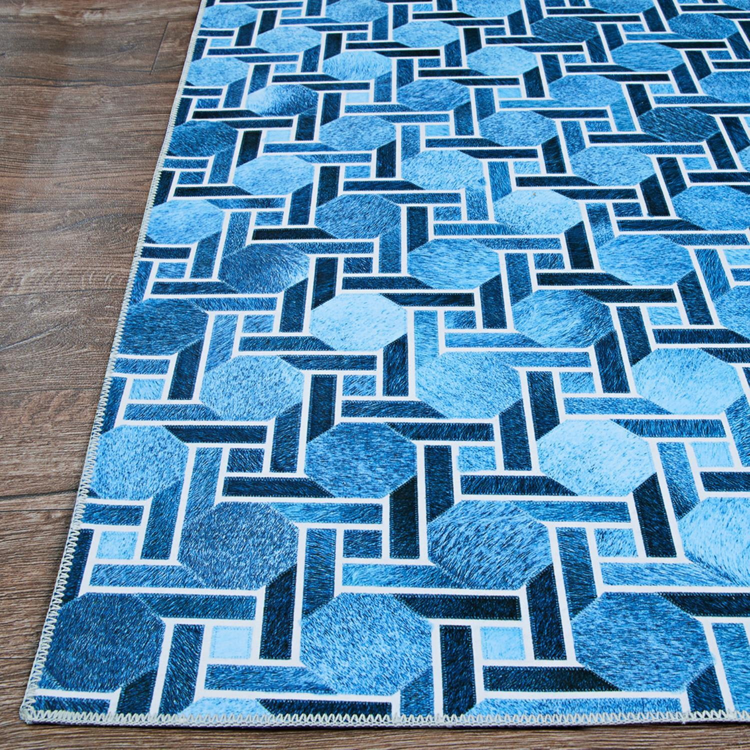 Couristan Prairie Solstice Area Rug, Marine Blue, 7'6" x 10'