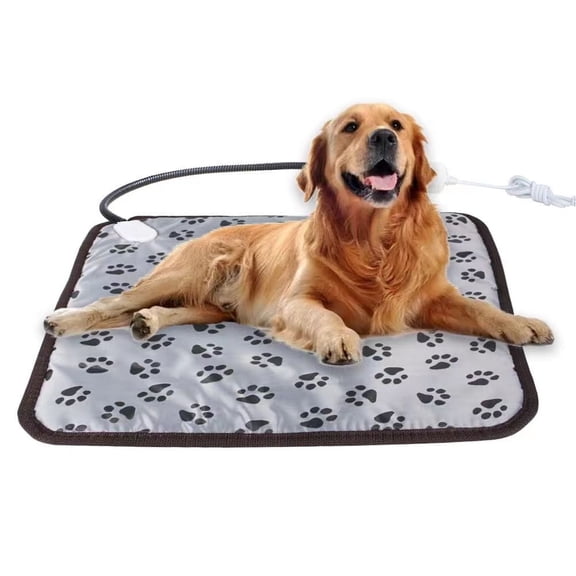 KYAIGUO Pet Bed Small Heated Waterproof Cat Bed with Heating Pad, Flower