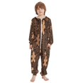 thumbnail image 2 of Vzayyk 4T-14Y Size Aviliable Cozy One-Piece Footless Sleeper Pajama Gingerbread Man, 2 of 8
