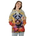 thumbnail image 4 of Welcome Spring Summer Schnauzer Portrait Flower Blue Sky All Over Print 3D Hoodie Unisex Merch Hoodies Miniature Schnauzer Dog Lover - 12001, 4 of 6