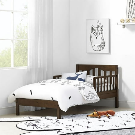 Baby Relax Carolina Toddler Bed, Kids Bedroom Furniture, Mocha Wood