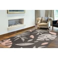 thumbnail image 2 of eCarpetGallery Modern Living Room Area Rug, 7'10" x 10'2", Anthracite-Pink, Presly, 2 of 9