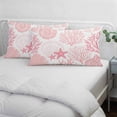 thumbnail image 4 of Coastal Pink King Pillow Covers, Ocean Coral Starfish Shell Modern Sea Soft Breathable Throw Pillow Cases with Invisible Zipper, Decorative Pillowcase Pillows Protectors for Sofa Bed Couch 20"x36", 4 of 9