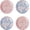 Spring Sakura, variant on Salad Plates Set of 4, 8.75 Inch Ceramic Dessert Plates for Salad, Appetizer, Side Dishes, Microwave and Dishwasher Safe, Gift for Housewarming and Thanksgiving