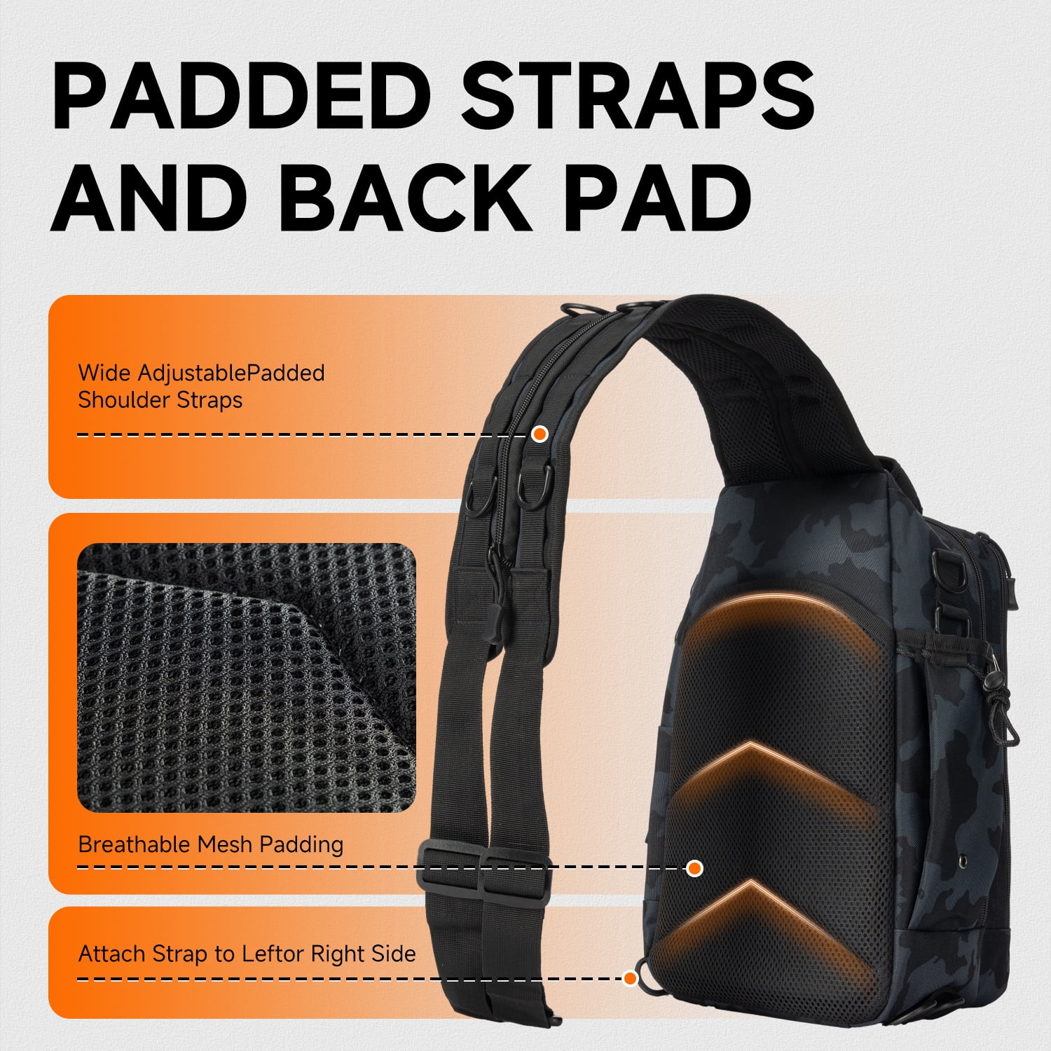 Ghosthorn Fishing Tackle Backpack with Trays 3600 Tackle Boxes & Rod Holders, Large Outdoor Storage Tackle Bag for Fishing