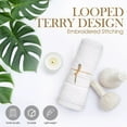 thumbnail image 3 of Washcloths Pack of 12-100% Cotton - 600 GSM Soft & Absorbent, Quick-Drying, for Beach Houses, Hotels, and Rental Properties - Navy, 3 of 4