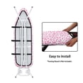 thumbnail image 4 of HELLHERO Ironing Board Cover Non-Slip Replacement Accessories Easy Fit Pink Leopard Print Soft 15x54 Inch(Not Heat Resistant), 4 of 5