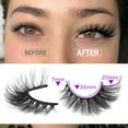 thumbnail image 4 of False Eyelashes Fairy Cat Eye Lashes Mink Fox Eye Lashes Wispy Dramatic Eyelashes 20mm Fake Lashes 7 Pairs Pack, 4 of 18