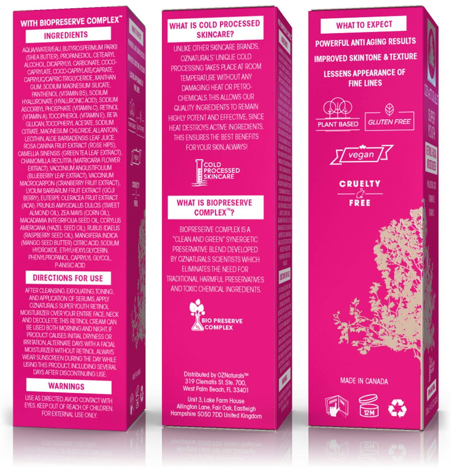 oz naturals retinol moisturizer