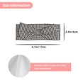 thumbnail image 3 of Daiia Houndstooth Black And White Printed Handmade Baby Headbands Soft Stretchy Hair Bands with Bows for Newborn Infant Baby Toddler Girls, 3 of 5