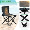 thumbnail image 4 of YAZAOO Camping Chairs Modern Glowing Moon over Ocean Pattern Folding chair, 4 of 8