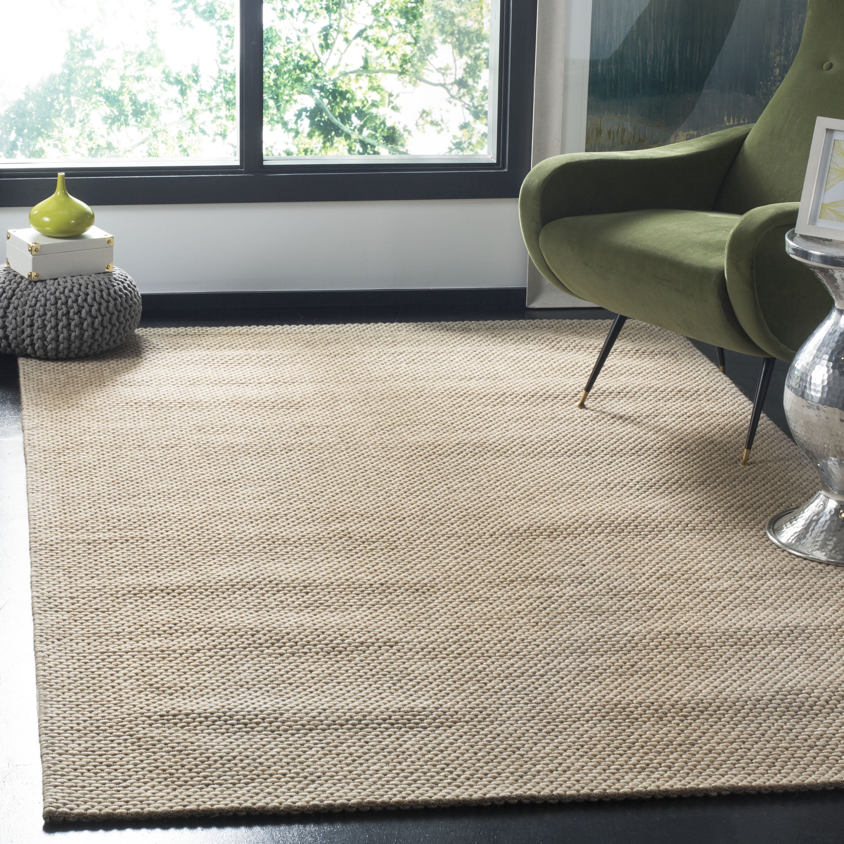 SAFAVIEH Natura Corine Geometric Area Rug, Beige, 9' x 12'
