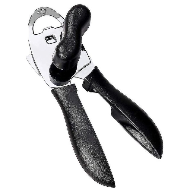 Abrelatas manual, buen agarre con abrebotellas, abrelatas de mano 4 en 1 resistente
